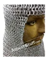 Flat Riveted Flat Solid Aluminum Chain Mail Hood image 1