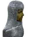 Flat Riveted Flat Solid Aluminum Chain Mail Hood image 4