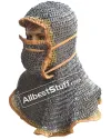Heavy Duty 16 Gauge Flat Riveted and Solid Washer Chain Mail Coif image 1