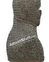 Solid Brass Maille Coif Exclusive Flat Riveted Brass Hood image 8
