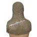 Solid Brass Maille Coif Exclusive Flat Riveted Brass Hood