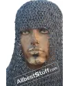 Round Riveted Aluminum Chain Mail Hood 10 mm image 1