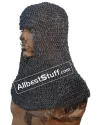 Round Riveted Aluminum Chain Mail Hood 10 mm image 4