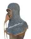 Round Riveted Aluminum Chain Mail Hood 10 mm image 10