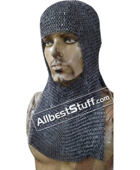 Round Riveted Flat Washer Rectangle Chainmail 6 mm Coif