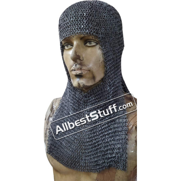Round Riveted Flat Washer Rectangle Chainmail 6 mm Coif