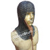 Short Length Round Riveted Flat Solid Ring Coif with Side ventail Hood