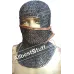 Short Length Round Riveted Flat Solid Ring Coif with Side ventail Hood