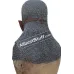 Side ventail Coif Flat Riveted Flat Solid Ring Chain Mail Hood 8 mm