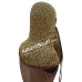 Solid Brass Maille Hood Round Riveted Side ventail Coif