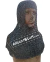 Titanium Chain Mail Coif Flat Riveted 9mm Chainmail Hood image 9