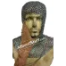Titanium Chain Mail Coif Flat Riveted Short Length Hood