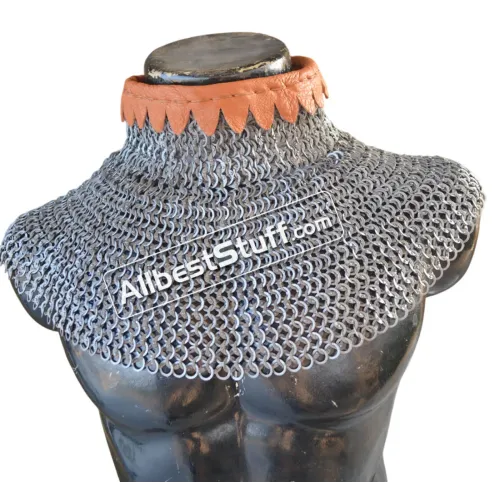 6 in 1 Ring Medieval Chain Mail Collar High Neck