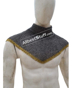 6 in 1 Ring Medieval High Neck Chainmail Collar