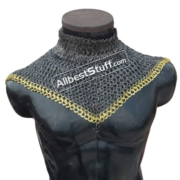 6 in 1 Ring Stainless Steel Chainmail High Neck Collar