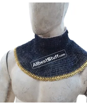 6 mm Flat Riveted Solid Rings Chain Maille Gorget