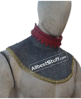 6 mm Flat Riveted Solid Rings Chain Maille Gorget