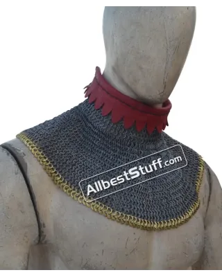 6 mm Flat Riveted Solid Rings Chain Maille Gorget