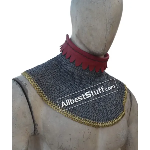 6 mm Flat Riveted Solid Rings Chain Maille Gorget