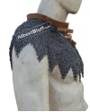 6 mm Full Round Dome Riveted Maille Collar Steel image 3