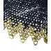6 mm Medieval Chainmail Collar with Edged Brass Rows