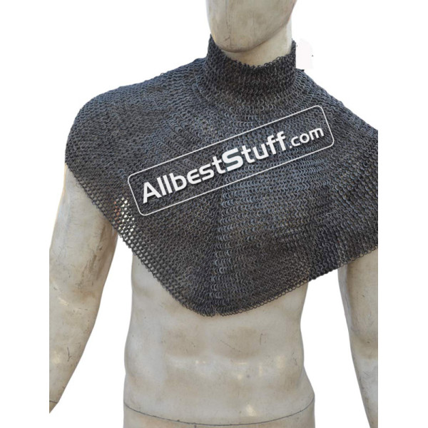 6 MM Mild Steel High Neck Chainmail Collar