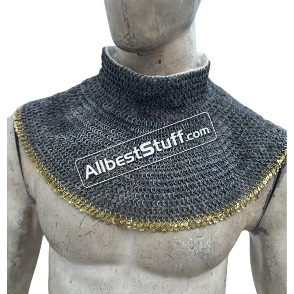 6 mm Round Riveted Solid Rings Chainmaill Gorget
