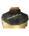 Flat Wedge Riveted Alternating Solid ring Chainmail Collar image 5