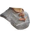 Flat Wedge Riveted Alternating Solid ring Chainmail Collar image 2