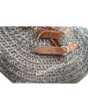 Flat Wedge Riveted Alternating Solid ring Chainmail Collar image 1