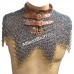 Round Dome Riveted Maille Collar Steel