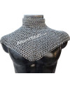 Medieval Aluminum 6 in 1 Ring Chain Mail Collar High Neck image 9