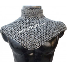 Medieval Aluminum 6 in 1 Ring Chain Mail Collar High Neck