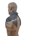 Medieval Aluminum 6 in 1 Ring Chain Mail Collar High Neck image 17