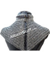 Medieval Aluminum 6 in 1 Ring Chain Mail Collar High Neck image 12