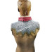 Aluminum Flat Dome Riveted Maille Collar High Neck