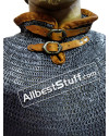 Chain Mail Collar 6 MM Flat Riveted with Alternating Solid image 7