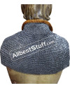 Chain Mail Collar 6 MM Flat Riveted with Alternating Solid image 6