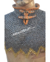 Chain Mail Collar 6 MM Round Riveted with Alternating Solid image 2