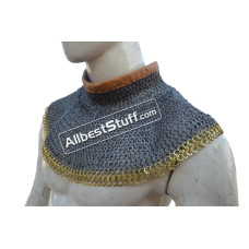 8 mm Full Flat Dome Pin Riveted Chainmail Collar