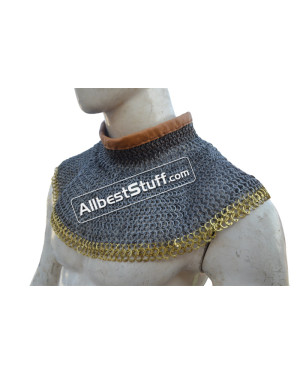 8 mm Full Flat Dome Pin Riveted Chainmail Collar