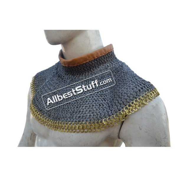 8 mm Full Flat Dome Pin Riveted Chainmail Collar