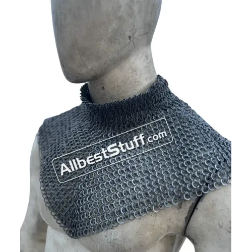 Chainmail Wedge Riveted High Neck Collar 6 in 1 Ring