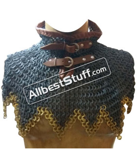 Flat Riveted Maille Collar Aluminum