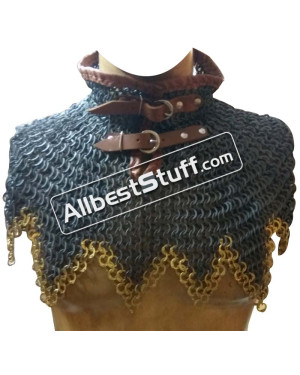 Flat Riveted Maille Collar Aluminum