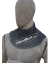 Flat Riveted Solid Chain Maille Gorget image 2