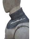 Flat Riveted Solid Chain Maille Gorget image 4