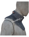 Flat Riveted Solid Chain Maille Gorget image 5