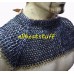 Flat Riveted Solid Chain Mail Collar Small