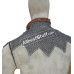 Flat Riveted with Solid Rings Maille Collar Aluminum